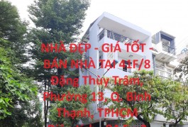 NHÀ ĐẸP - GIÁ TỐT - BÁN NHÀ TẠI 41F/8 Đặng Thùy Trâm, Phường 13, Q. Bình Thạnh, TPHCM